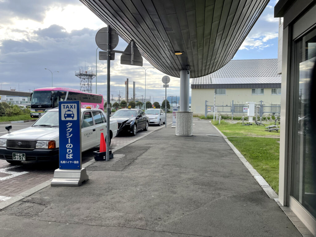 丘珠空港のタクシー乗り場